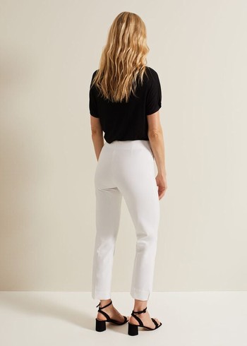 Phase Eight Miah Capris Trousers White Canada | SJZNXP-285